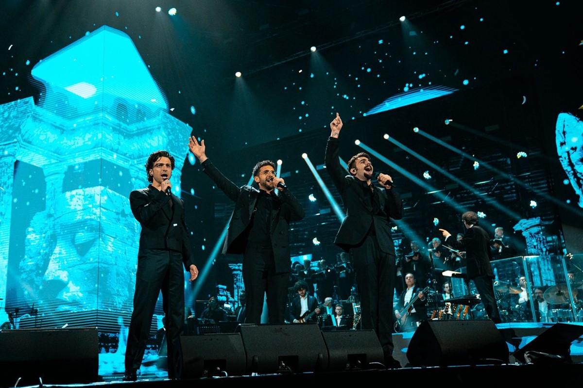 World renowned Italian trio Il Volo on Canale 5